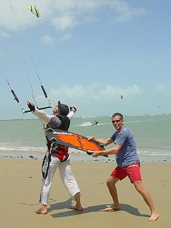 Kitesurfing